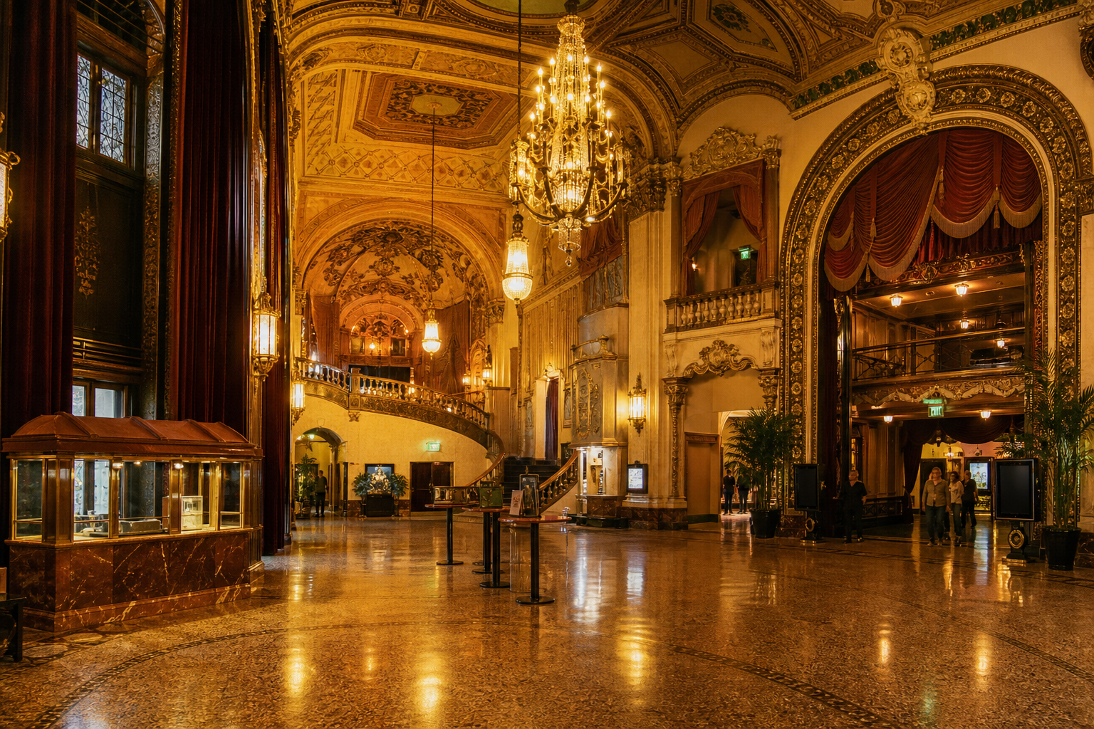 Historic cinema lobby